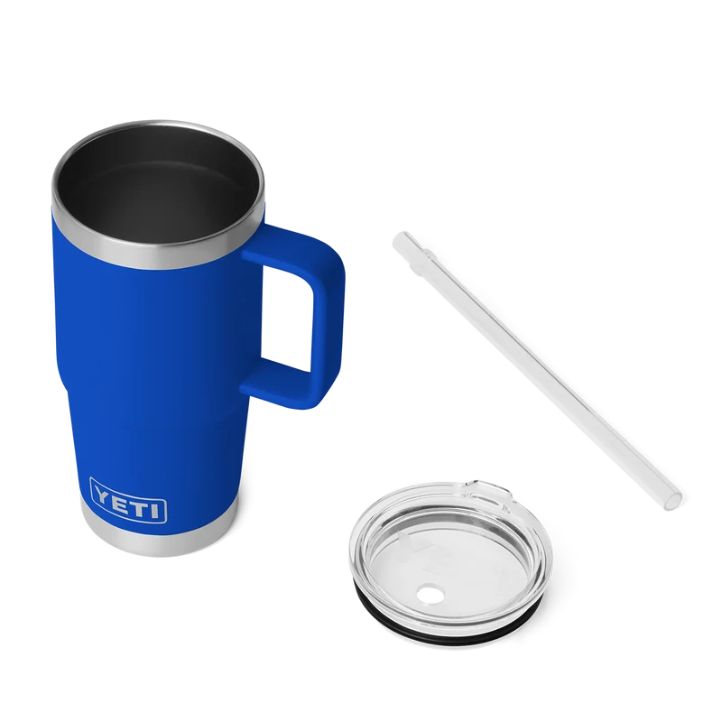 RAMBLER 25 OZ STRAW MUG Trinkbecher ROYAL BLUE