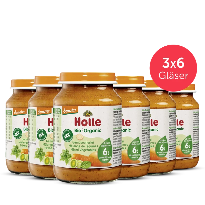 3er Pack Gemüseallerlei - 6x190g - Demeter ab dem 6. Monat