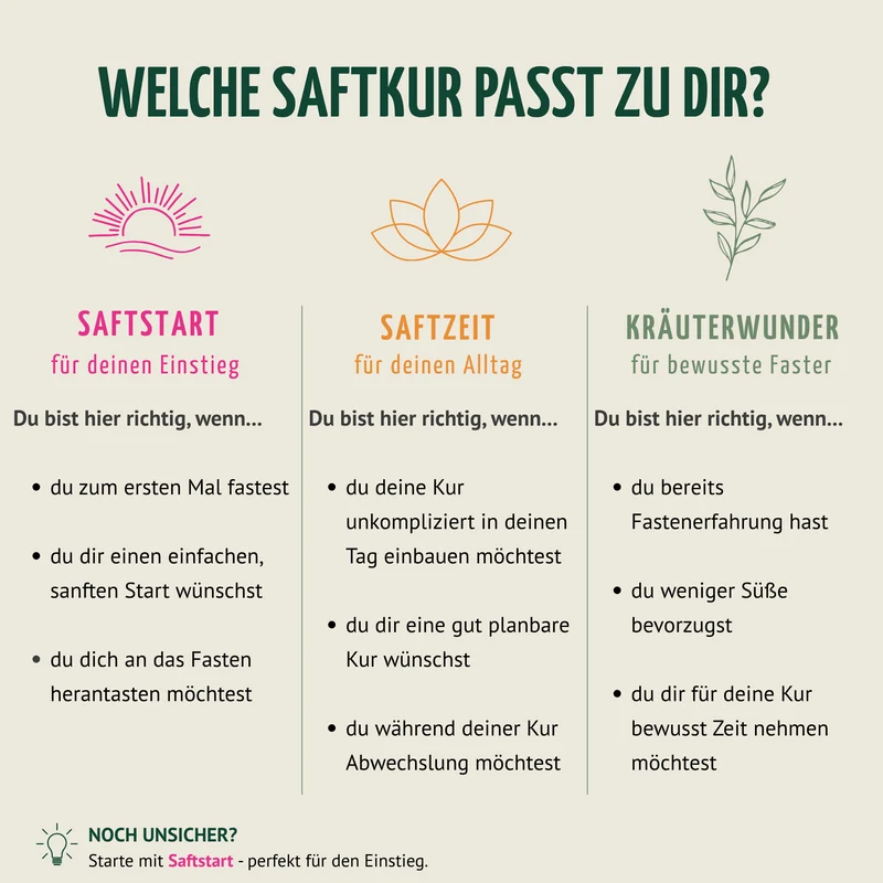 Saftzeit Bio Fastenkur 5 Tage (30 Flaschen)