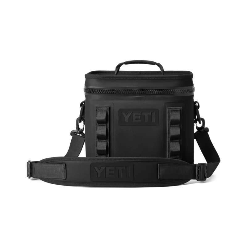 HOPPER FLIP 8 Klassische Kühltasche klein mit Schulter Gurt BLACK