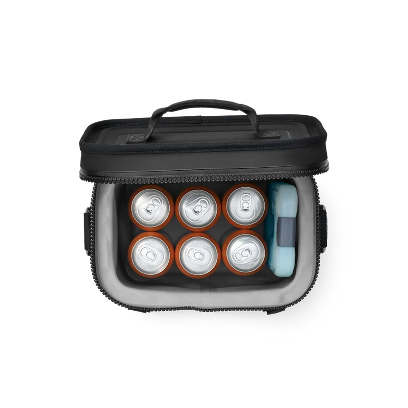 HOPPER FLIP 8 Klassische Kühltasche klein mit Schulter Gurt BLACK