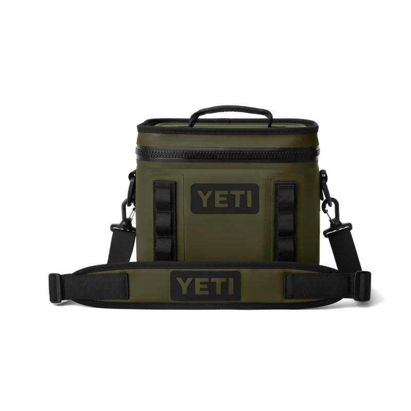HOPPER FLIP 8 Klassische Kühltasche klein mit Schulter Gurt OLIVE