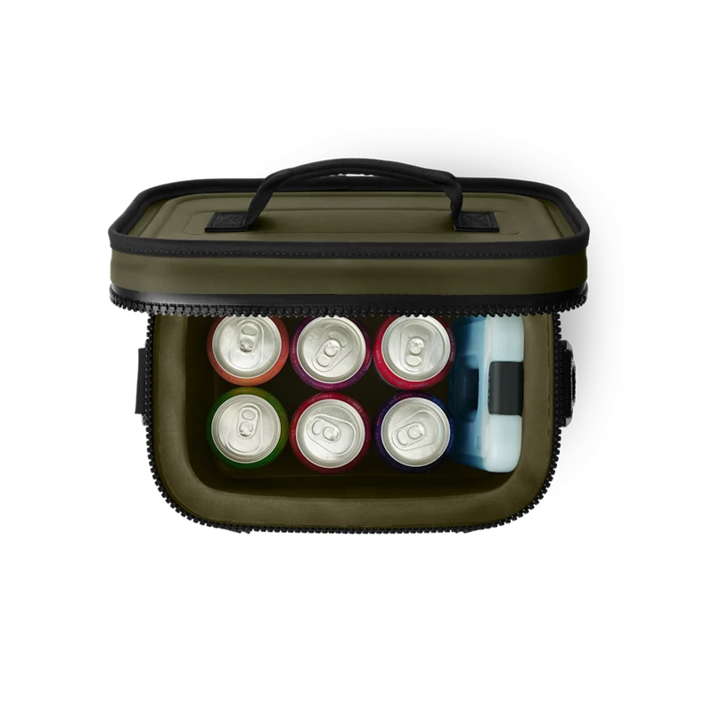 HOPPER FLIP 8 Klassische Kühltasche klein mit Schulter Gurt OLIVE