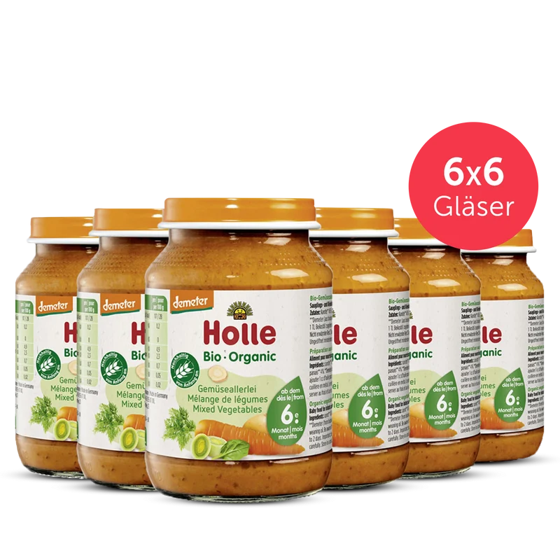6er Pack Gemüseallerlei - 6x190g - Demeter ab dem 6. Monat