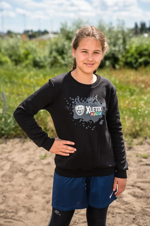 XLETIX Kids Pullover eco schwarz