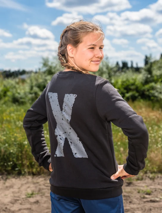 XLETIX Kids Pullover eco schwarz