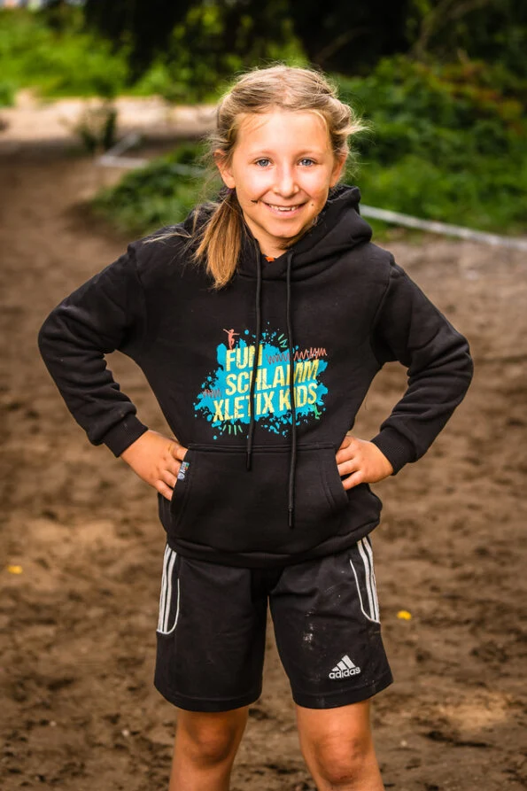 XLETIX Kids Hoodie “Fun Zone“ eco schwarz
