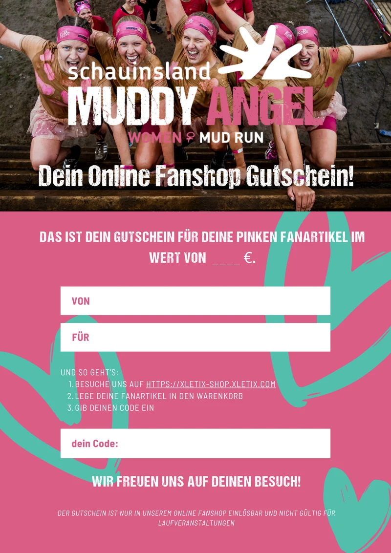 Muddy Angel Geschenkgutschein für Online Fanshop