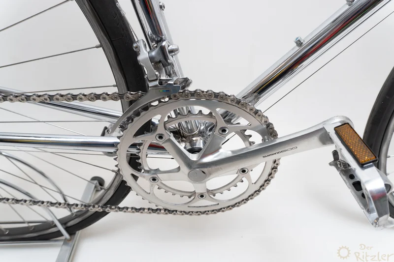 Vintage forkromet racercykel Shimano 56CM