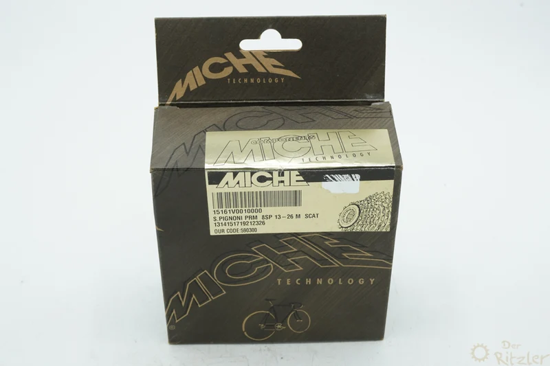 Miche Primato 8-speed kassette, 13-26 tænder, ny i æske