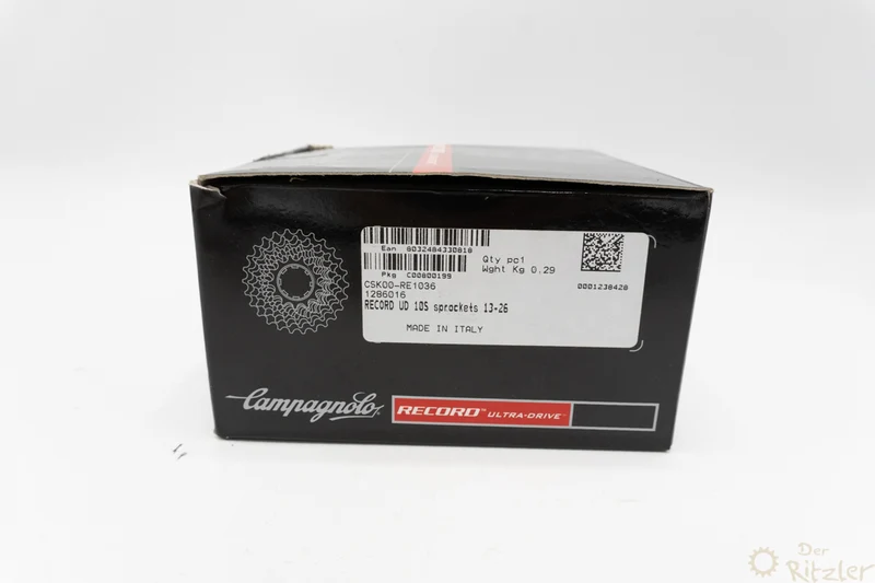 Campagnolo Record Ultra Drive 10-speed kassette 13-26 tænder NIB