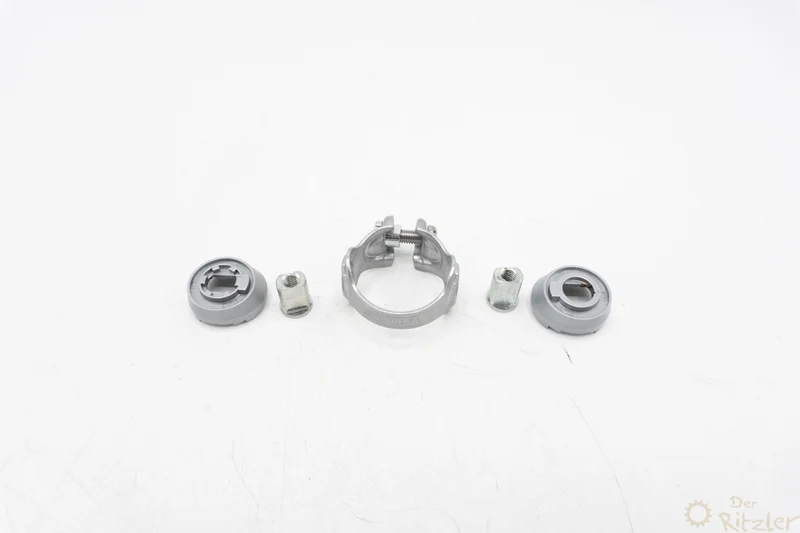 Shimano klemme til stelskiftere, mørkegrå, NOS