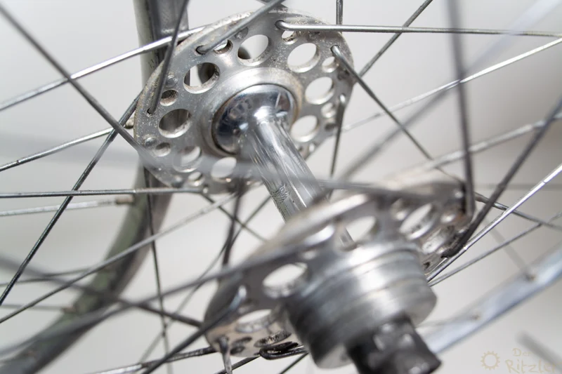 Campagnolo Gran Sport Pista på Mavic Championnat du Monde 28" rørformet hjulsæt