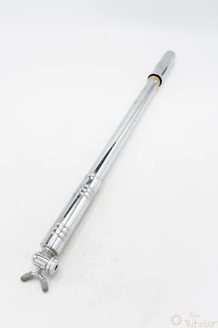 Vintage luftpumpe forkromet med Campagnolo pumpehoved 51 cm