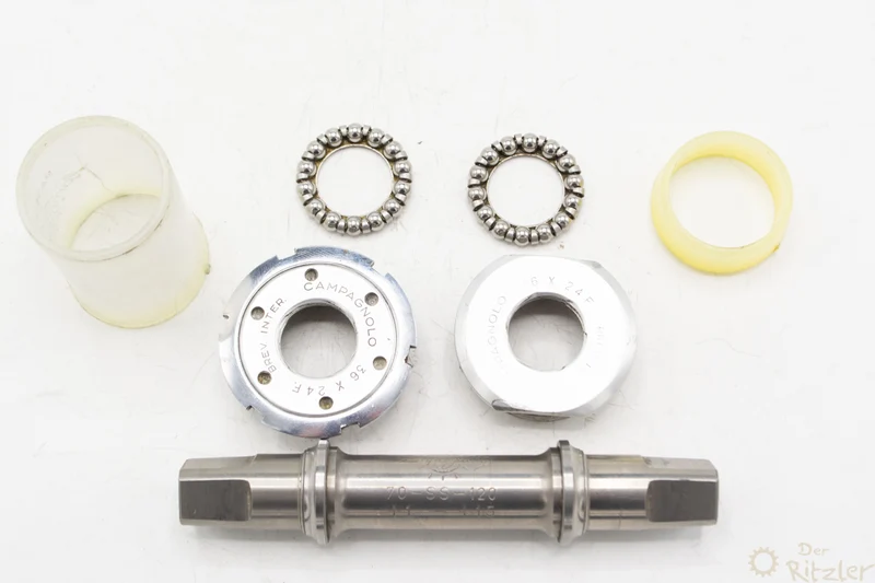 Campagnolo Super Record Titanium bundbeslag ITA 115mm
