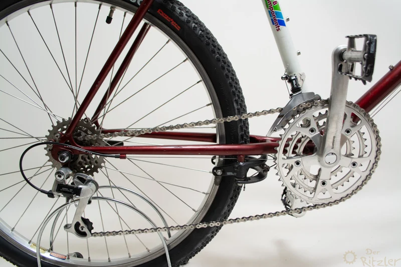 Longus Competition Pro 51 cm vintage mountainbike i rød