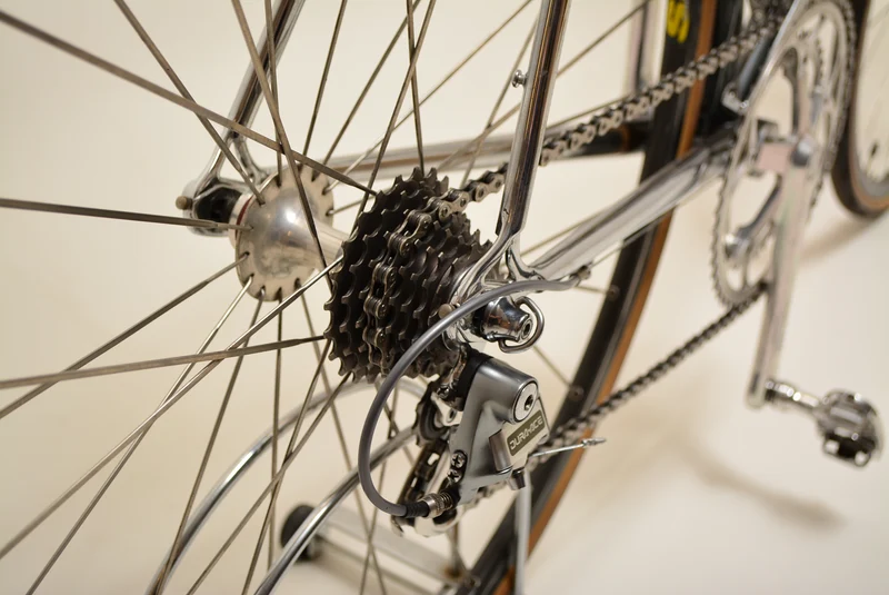 Paris-Tours landevejscykel 54 cm Shimano Dura-Ace vintage stålcykel