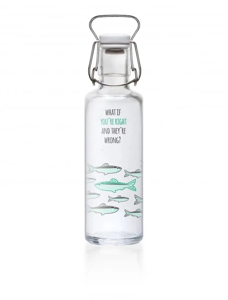 Glasflasche "you're right" 0,6 Liter