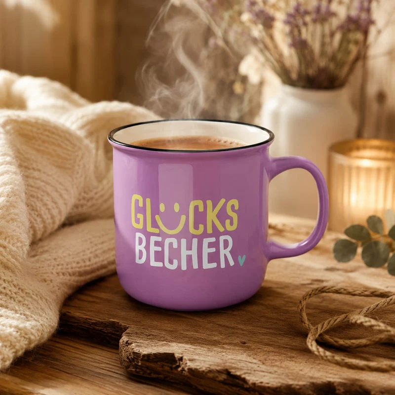 Kultbecher „Glücksbecher" – Happy Greetings