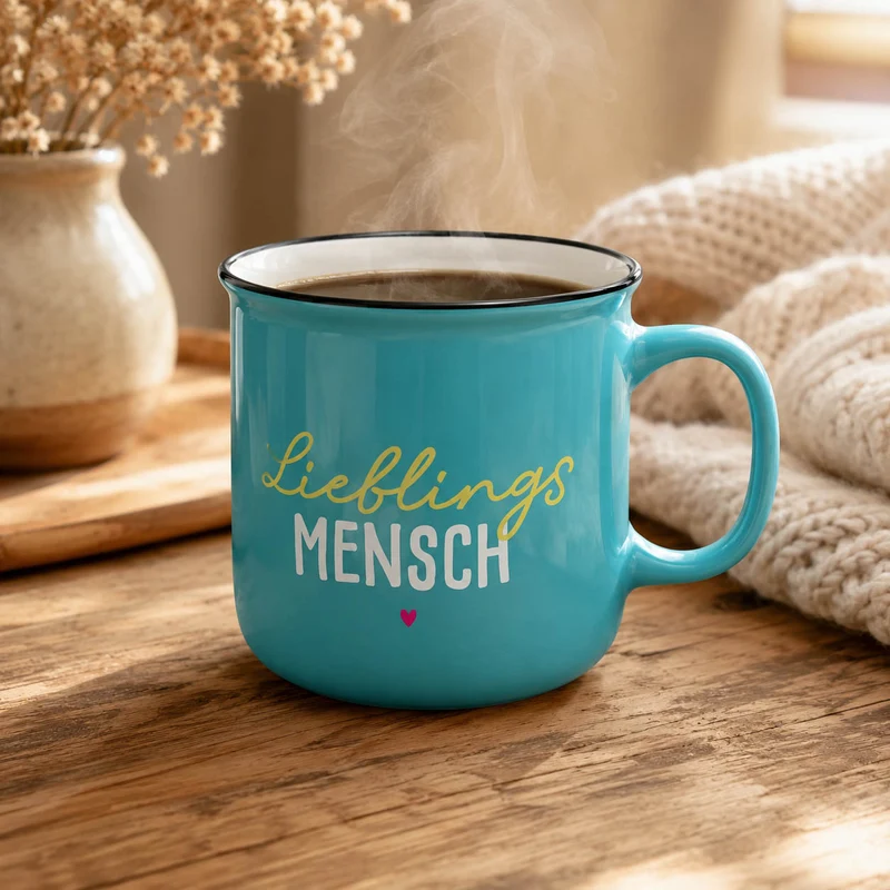 Kultbecher „Lieblingsmensch" – Happy Greetings