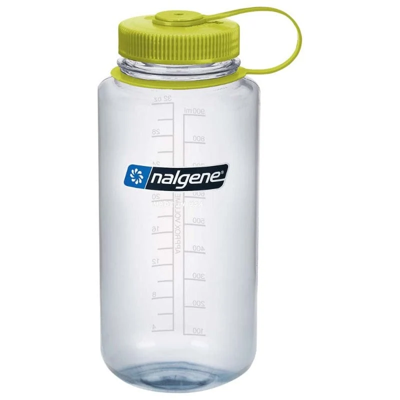 Trinkflasche Weithals Sustain 1 Liter, clear/green