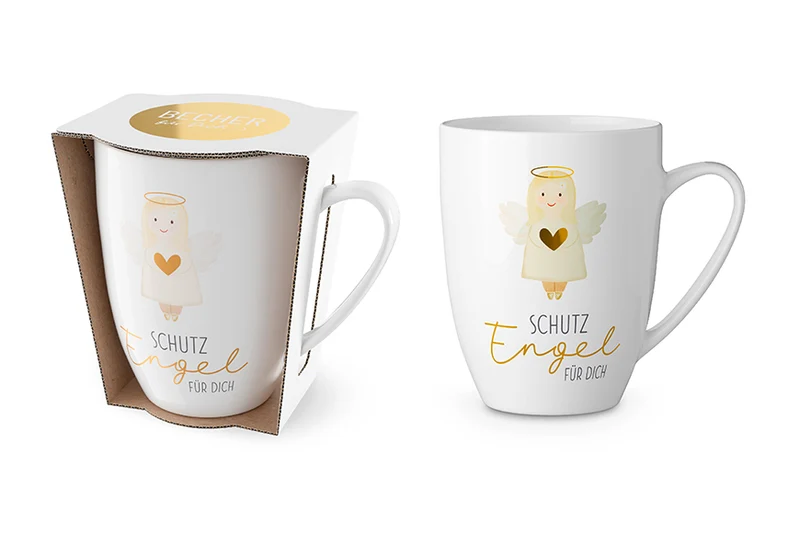 Tasse „Schutzengel für Dich“ – Engel mit Herz, Becher 250 ml