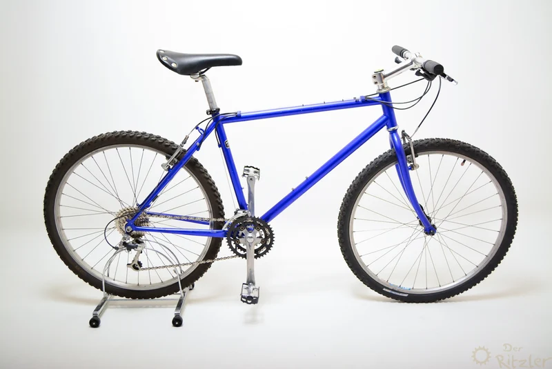 Blå vintage mountainbike 43cm Shimano