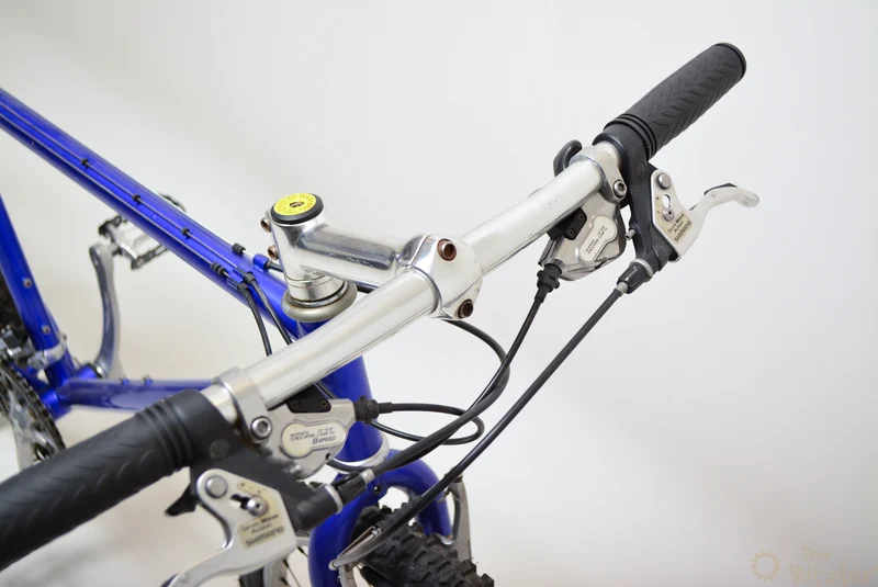 Blå vintage mountainbike 43cm Shimano