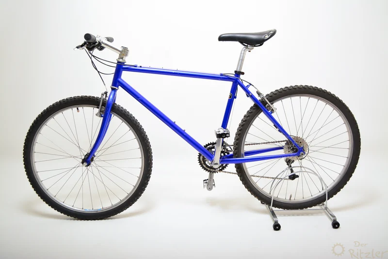 Blå vintage mountainbike 43cm Shimano
