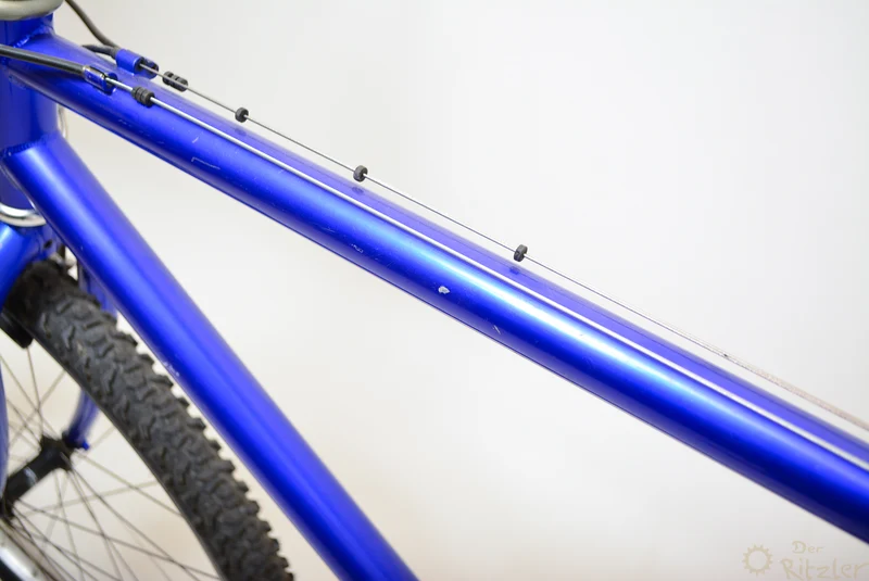 Blå vintage mountainbike 43cm Shimano