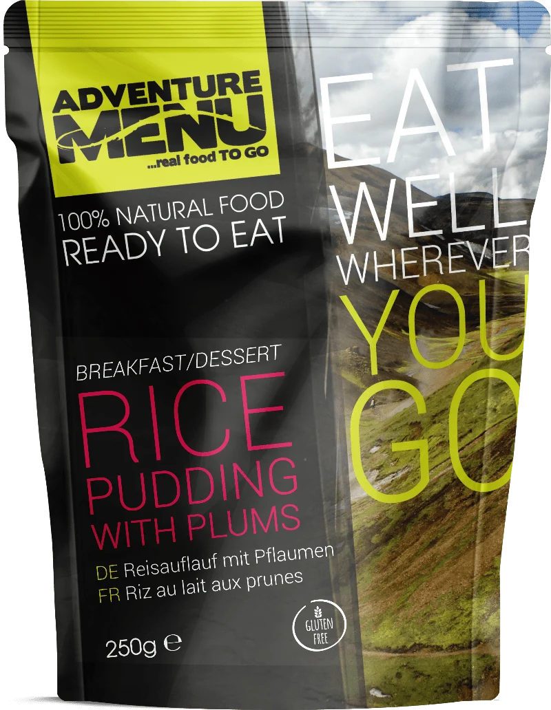 Adventure Menu - Reisauflauf mit Pflaumen