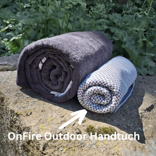 Mid-Size Outdoor-Handtuch mit Bambus Aktivkohlefasern olive 80x130 cm