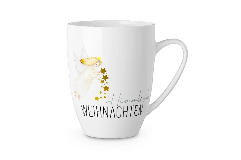 Weihnachtstasse „Himmlische Weihnachten“ – Engel, Becher 250 ml
