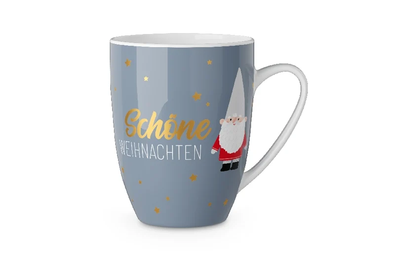 Weihnachtstasse „Schöne Weihnachten“ – Wichtel, Becher 250 ml