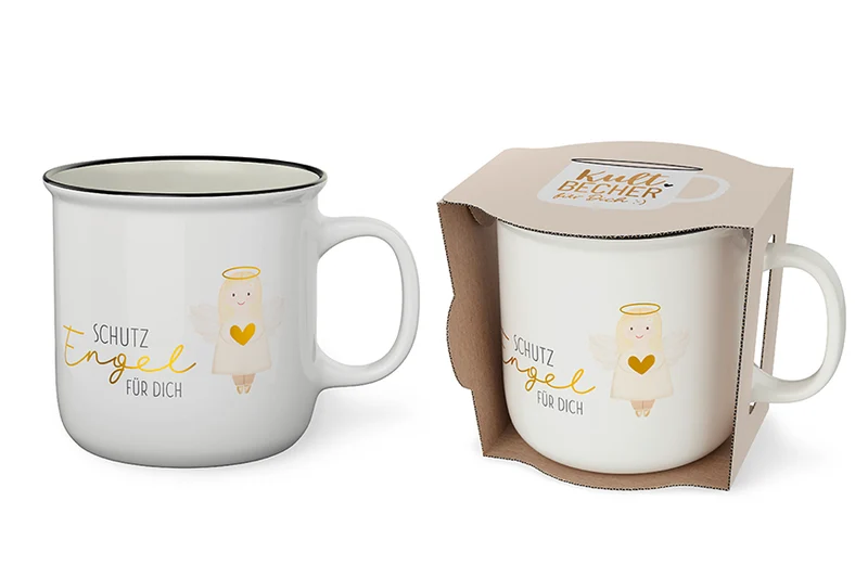 Schutzengel Geschenk – Kultbecher „Schutzengel für Dich“ mit Engel, 250 ml