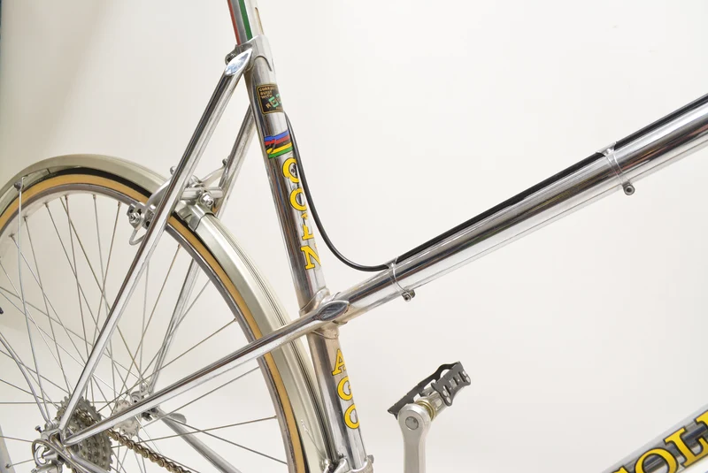 Colnago landevejscykel til kvinder Donna 55 cm krom Campagnolo Vintage landevejscykel L'Eroica