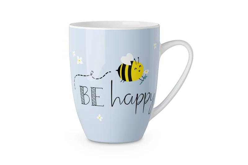 Bienen Tasse „Be happy“ – Becher 250 ml