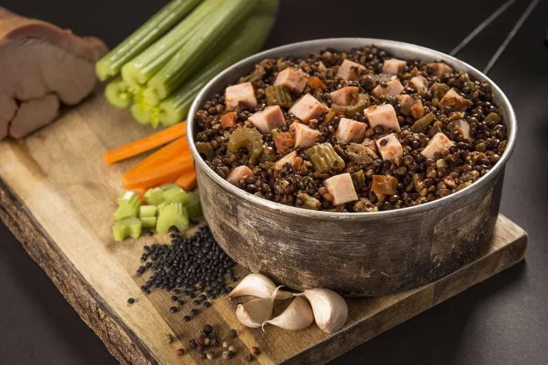 Adventure Menu - Bauernschinken mit Linsenragout
