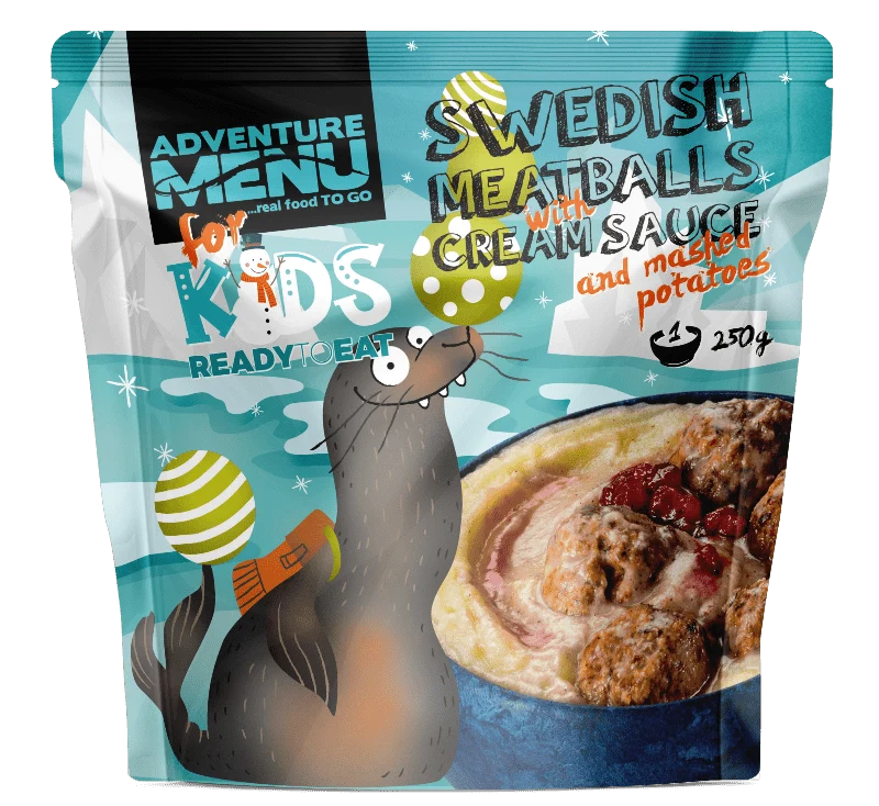 Adventure Menu - Schwedische Frikadellen mit Sahnesauce und Kartoffelpüree für Kinder