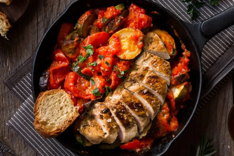 Adventure Menu - Hühnchen Supreme mit Ratatouille - Standard Portion