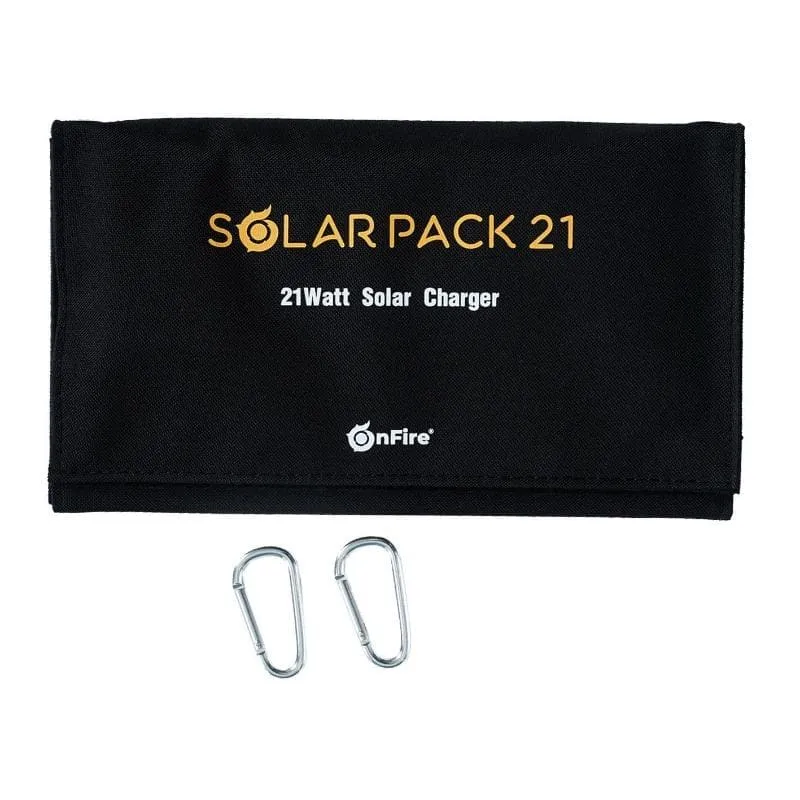 Faltbares mobiles Solar-Ladegerät 21 Watt
