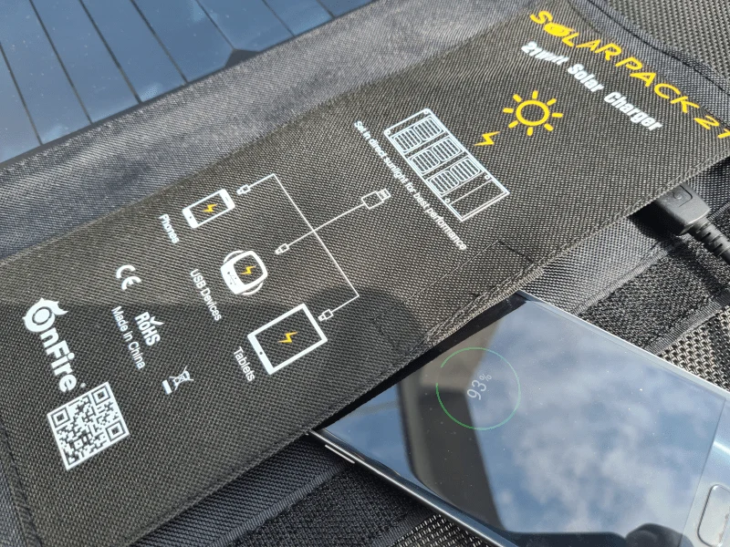 Faltbares mobiles Solar-Ladegerät 21 Watt