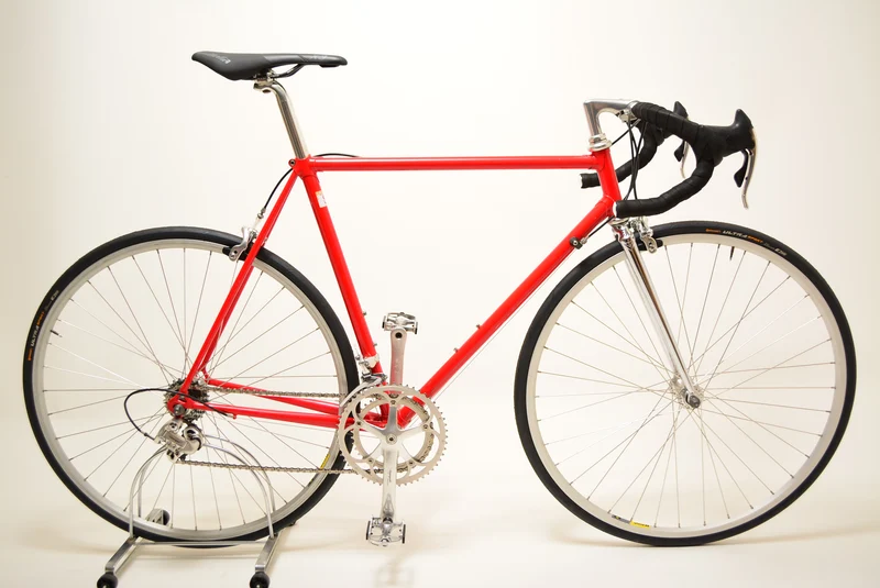 Rød landevejscykel 54CM Campagnolo Vintage Steelbike