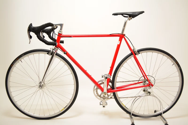 Rød landevejscykel 54CM Campagnolo Vintage Steelbike