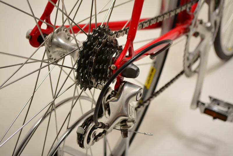 Rød landevejscykel 54CM Campagnolo Vintage Steelbike