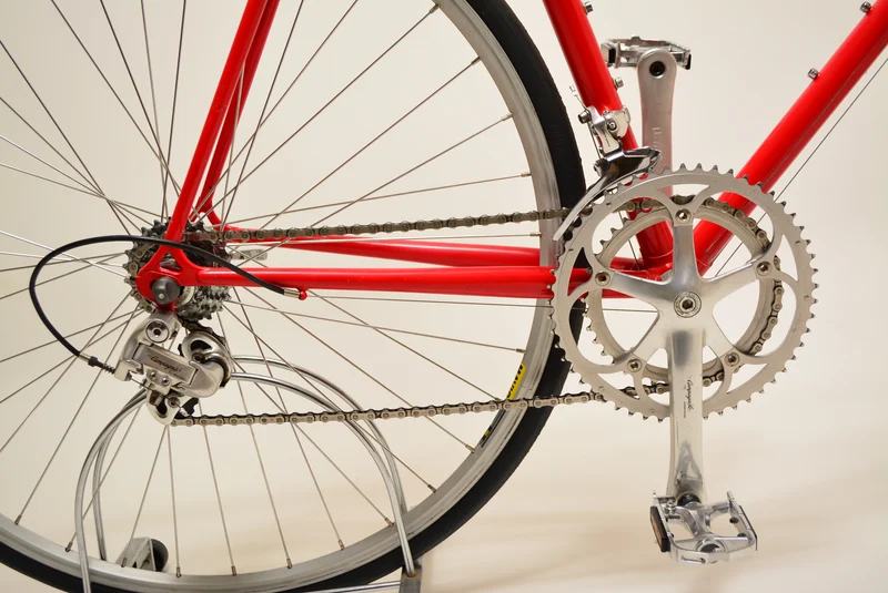 Rød landevejscykel 54CM Campagnolo Vintage Steelbike