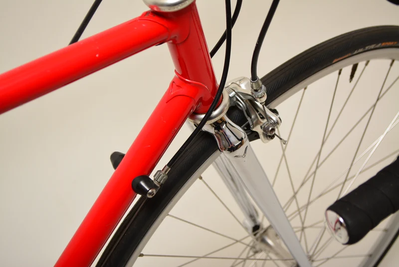 Rød landevejscykel 54CM Campagnolo Vintage Steelbike