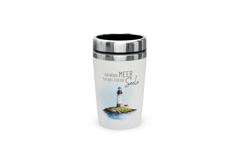 Thermobecher to go „Ein wenig Meer tut viel für die Seele“