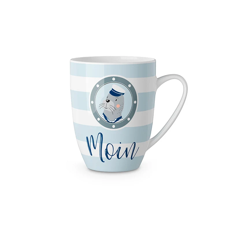 Seehund Tasse „Moin“ – maritimer Becher 250 ml