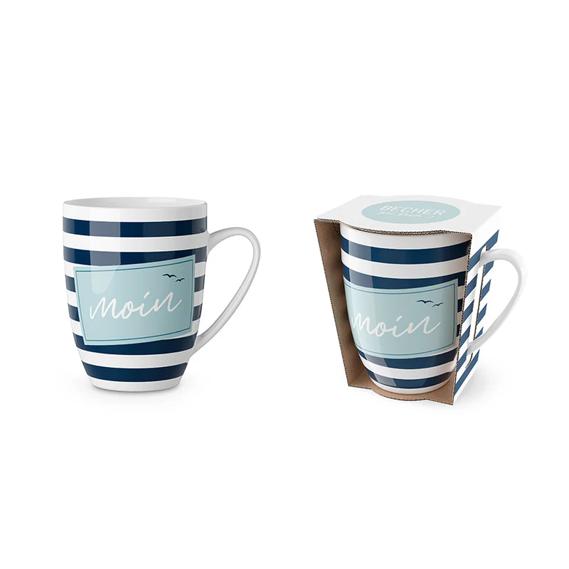 Maritime Tasse „Moin“ – Becher 250 ml